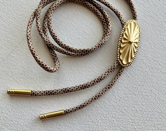 Brass Concho Bolo