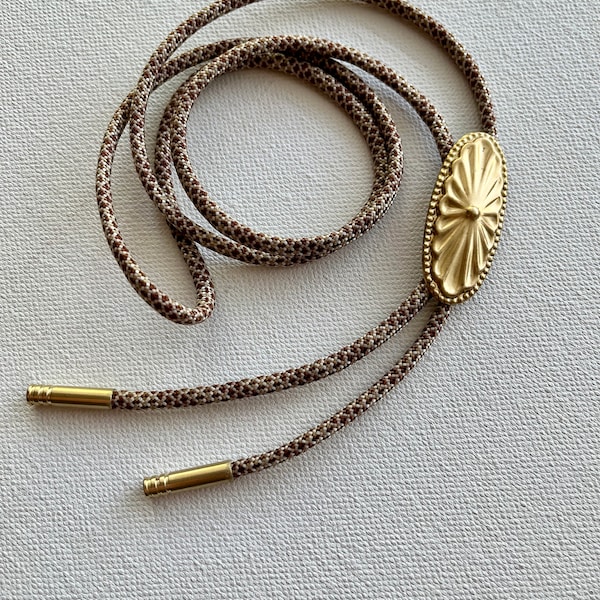 Brass Concho Bolo