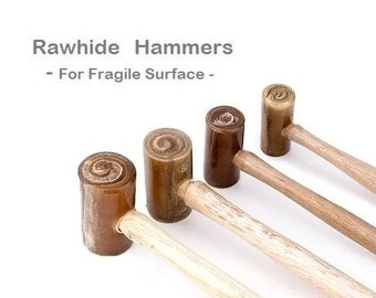 Rawhide Mallets For Leather Artisans with Multiple Weight & Size Otions