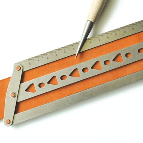 Steel Ruler for Leather Belt Punching Hole Positioning Ruler Etsy