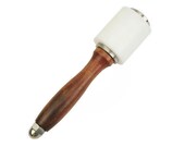 T Round Pro Hammer For Leather Artisans with Hard Wood handle Poly Head Pro Tooling Maul Thick Plastic Head 370 gr