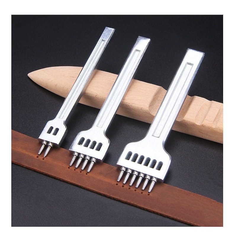 4 MM Oshape Round Hole Pro Stitching Chisel Set Stitching Etsy