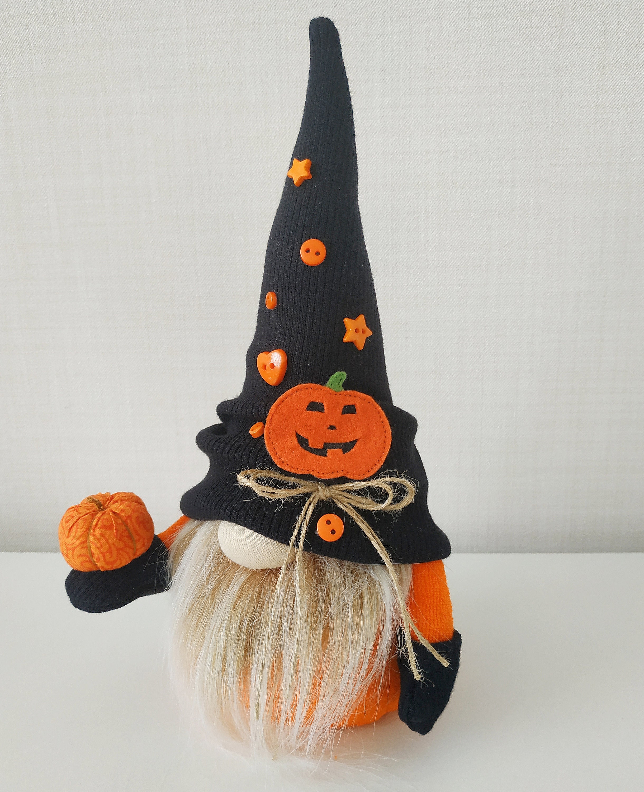 Halloween gnome Fall gnome Halloween decor Pumpkin decor Etsy