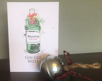 Tanqueray Gin Gin-gle Bells Christmas card