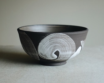 Hakeme bowl D13cm, handmade stoneware ceramic bowl