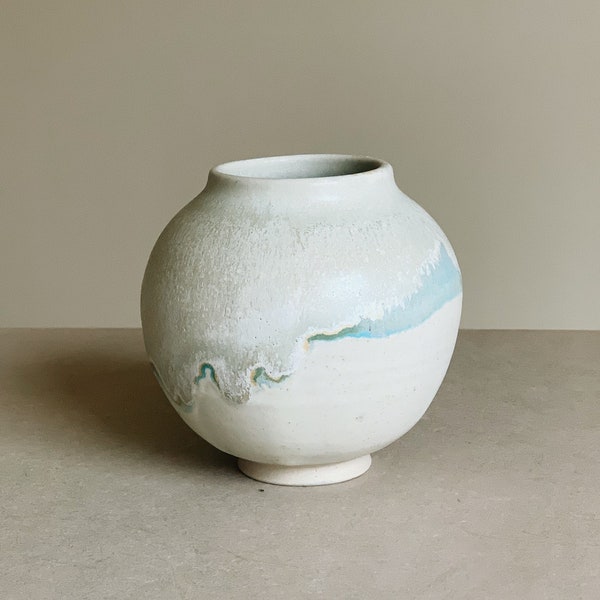 Round Ceramic Vase Etsy