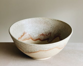 Nebula bowl D17cm, handmade stoneware ceramic bowl