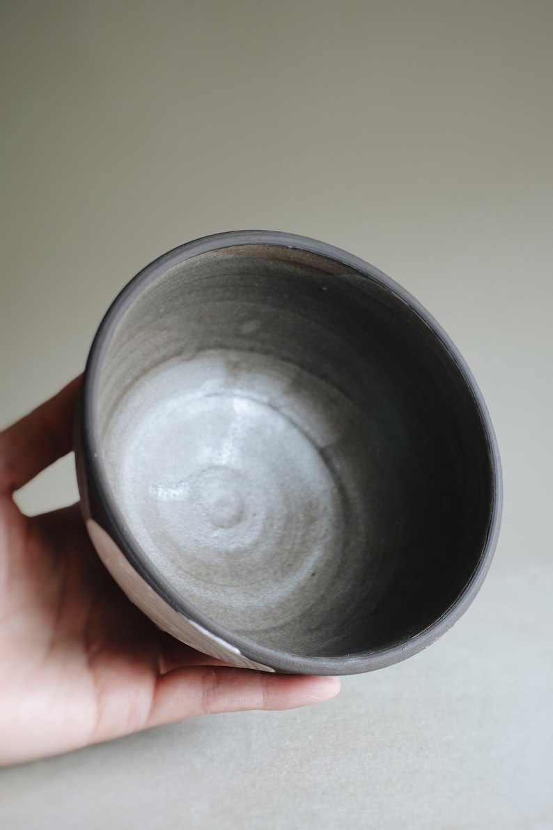 Hakeme bowl D13cm, handmade stoneware ceramic bowl image 3