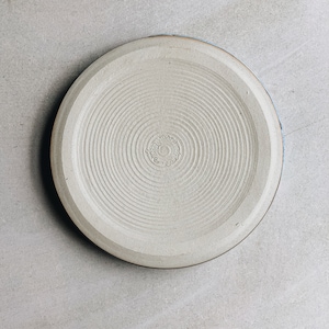 Ocean blue plate, handmade stoneware ceramic plate image 5