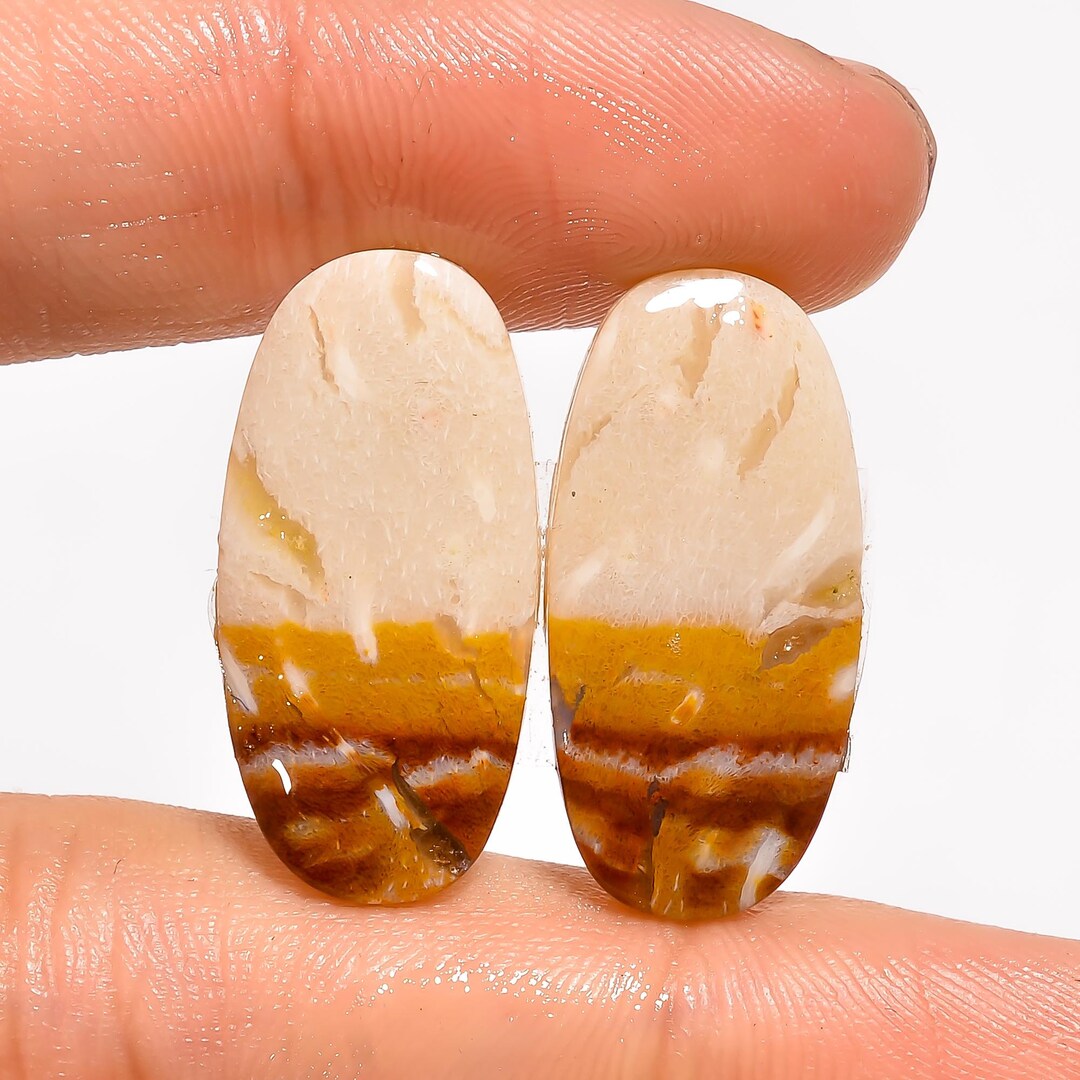 Bat Cave Jasper Pair, Bat Cave Jasper Pair Cabochon, Loose Gemstone Bat