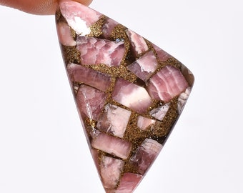 Splendid Top Grade Quality 100% Natural Spiny Copper Rhodochrosite Fancy Shape Cabochon Gemstone For Making Jewelry 42 Ct. 41X24X6 mm H-5690