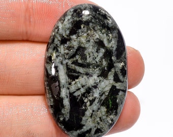 Terrific Top Grade Quality 100% Natural Chinese Writing Jasper Oval Shape Cabochon Loose Gemstone For Making Jewelry 49.5Ct. 40X24X6mm H5640