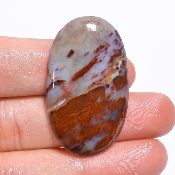 Moroccan Seam Agate Cabochon 27.5 x 19.1 mm Oval Cabochon Gemstone Jewelry Supplies 23.3 carats Moroccan Seam Agate Cabochon 27.5 x 19.1 mm Oval Cabochon Gemstone Jewelry Supplies 23.3 carats