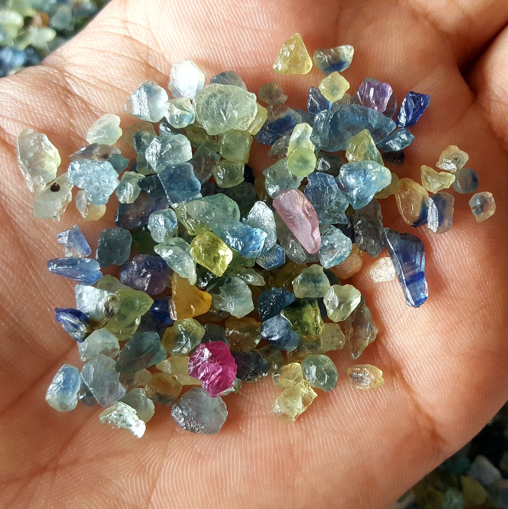 100% Natural Sapphire Raw Blue Sapphire Raw Multi Sapphire | Etsy