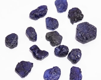 Blue Sapphire Rough Gemstone, 14 Pcs Of 187.25 Crt, Top Quality Blue Sapphire Rough Gemstone Jewelry, Zs 3402