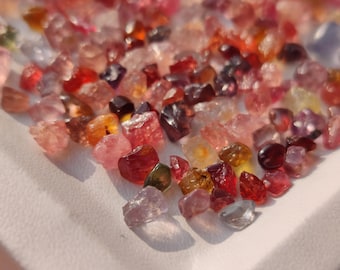 Natural Multi Spinel Rough, Loose Gemstone Spinel, Top Quality Spinel Crystal Rough Gemstone, For Jewelry Making, 3x4.5 To 8X10.5 MM