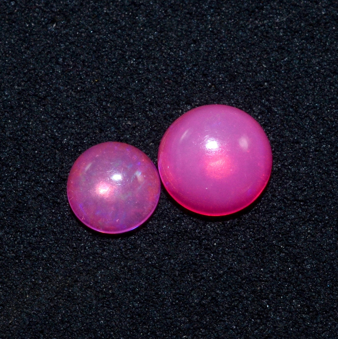 Natural Ethiopian Opal Cabochon, Opal Round Shape, Pink Ethiopian Opal Gemstone, Opal Loose Gemstone, Multi Fire Opal, Opal Cabochon, F-675