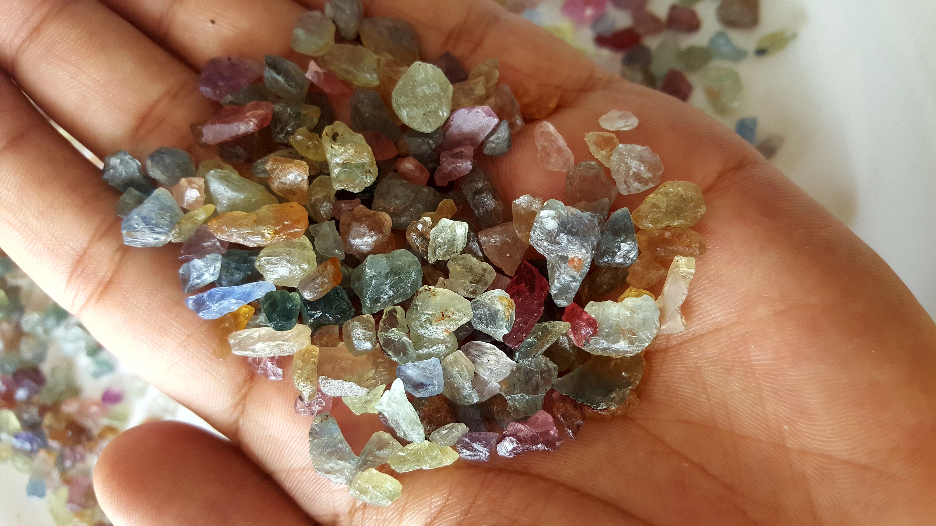 Natural Multi Sapphire Raw Sapphire Gemstone Raw Loose - Etsy