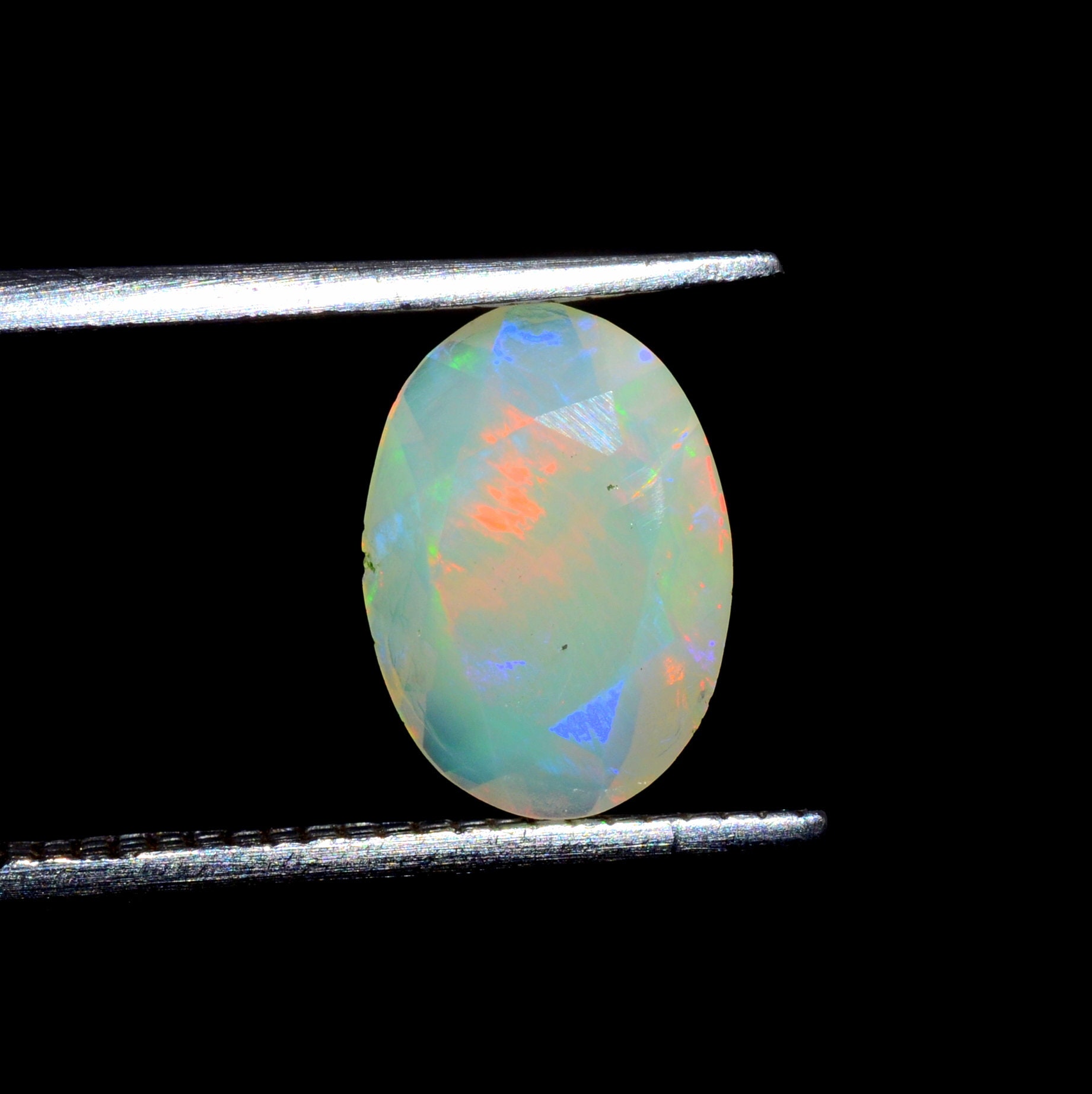 Ethiopian Welo Fire Faceted Opal Cabochon Gemstone Multi Fire Opal For Jewelry Making Gemstone ZS 323