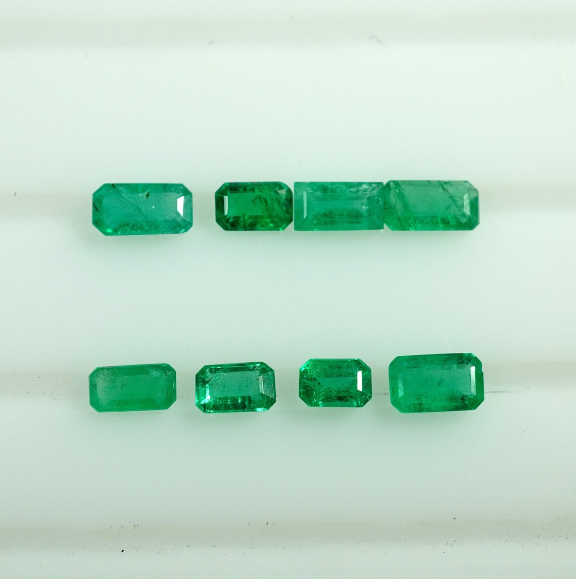 Emerald Cut Gemstone 9 Pcs Natural Emerald Cut Ring Size Etsy