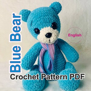 Bear Crochet Pattern, Bear Amigurumi Pattern, Bear Digital PDF