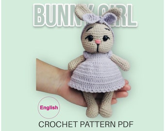 Bunny Girl Amigurumi Crochet Pattern (PDF)