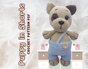 Crochet Dog Pattern, Amigurumi Puppy Toy (PDF Pattern)