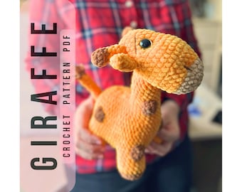 Haakpatroon amigurumi giraf, dierenspeelgoed (pdf-patroon)