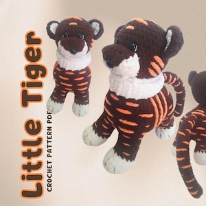 Tiger Crochet Pattern, Tiger Amigurumi Pattern, Crochet tutorial