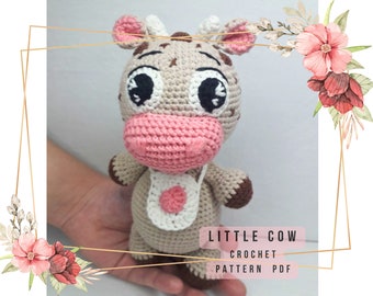 Crochet Cow Amigurumi Pattern (PDF Pattern)