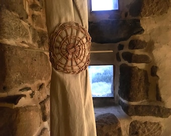 Tieback for boho deco curtain