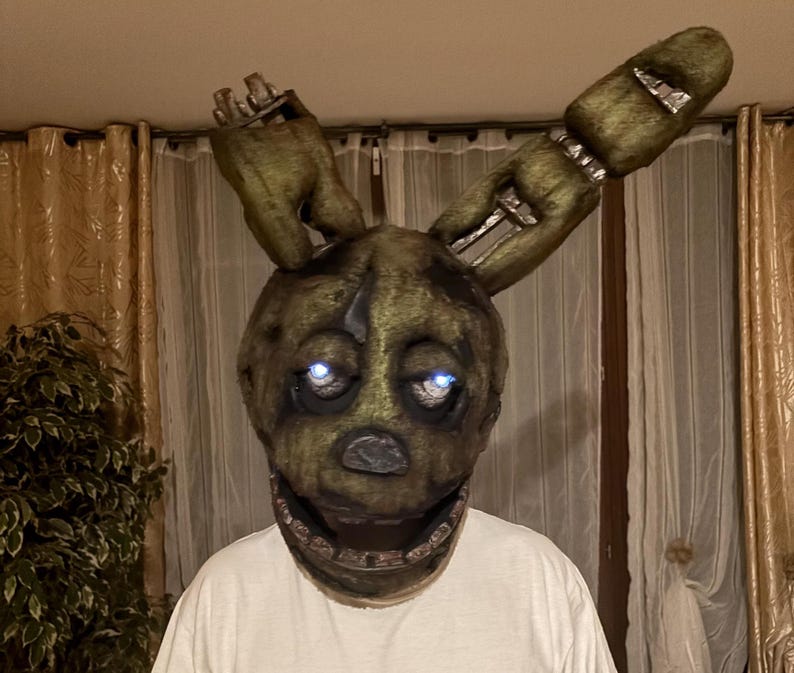 Spring Trap Mask Only Springtrap Handmade Cosplay Mask - Etsy
