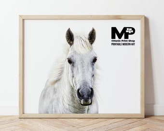 Horse print art downloadable prints. Horse photography printable wall art. Equine art for farmhouse decor or Southwestern decor.