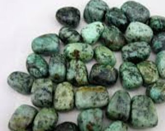 Tumbled African Turquoise | Crystal Collection | Wicca Energy Healing | Chakra Healing |House Decor Crystal |Pagan Gemstones |Wicca Supplies