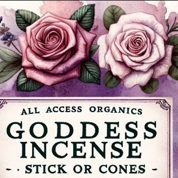 Goddess Incense 20 or 40 Cones | Handmade Incense | Incense Burner | Meditation | Wicca | Pagan Incense | Aromatherapy | Witchcraft