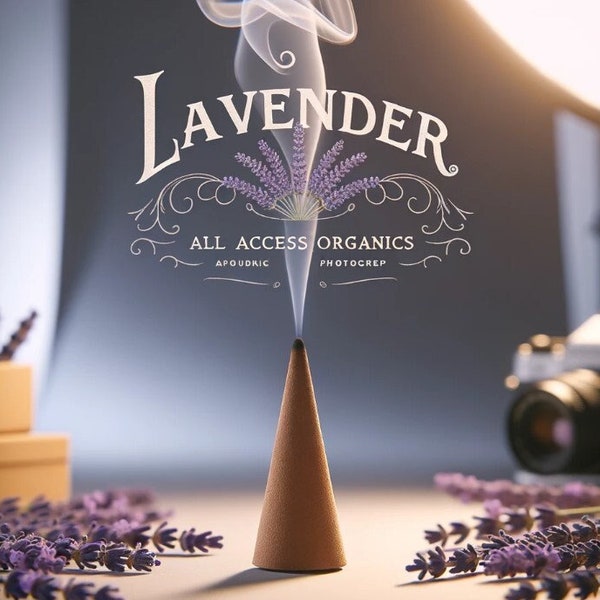 Lavendel-Räucherkegel, 20–40 Stück | Handgefertigter Lavendel-Räucherstäbchen | Aromatherapie | Meditation | Räucherstäbchen | Lavendel | Heidnischer Kegel-Räucherstäbchen