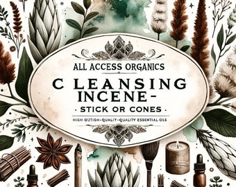 Cleansing Incense Cones - Available in 20 & 40 Pack Variations - Handcrafted for Quality - Ideal for Space Clearing, Meditation