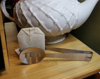 Stainless Steel Tea Bag Squeezer | Silver Tea Bag Tongs | Tea Bag Strainer | Convenient Tea Spoon | Essential Tea Tool | AllAccessOrganics