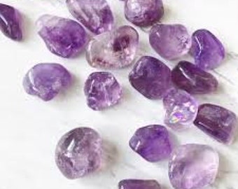 Amethyst Tumbled Stones - Rich Purple Crystals for Collection & Decor, Spiritual Crystal Collections, Tumbled Amethyst, Sold Each