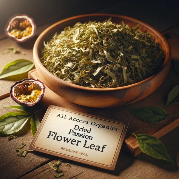 Organic Dried Passion Flower - Choose from 1, 2 & 3 Oz Options, Perfect For Tea or Herbal Brews