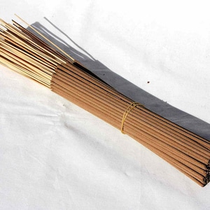 100 Unscented Incense Sticks | Blank Incense Stick Bundle | Incense Making Supplies | Wholesale Dhoop Sticks No Scent | Organic Incense |