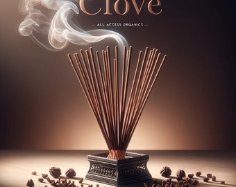 Clove Incense 40 / 80 Sticks | Handmade Incense Sticks | Incense Burners | Meditation | Wicca | Pagan Stick  Incense | Aromatherapy | Herbal