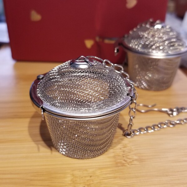 Wire Mesh Basket | Filter Tea Basket | Tea Spoon | Brewing | Homeopathic | Tea Filter | Spice Strainer