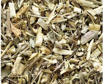 Feuilles d'absinthe séchées, coupées et tamisées, 1-3 oz, sac refermable de haute qualité | Idéal pour le thé, les cocktails et plus encore