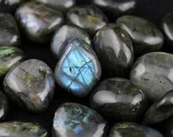 Labradorite Tumbled Stone - Iridescent Energy Enhancer, Home Decor Gem, Spiritual Growth Aid, Unique Individual Pieces, Collector’s Choice