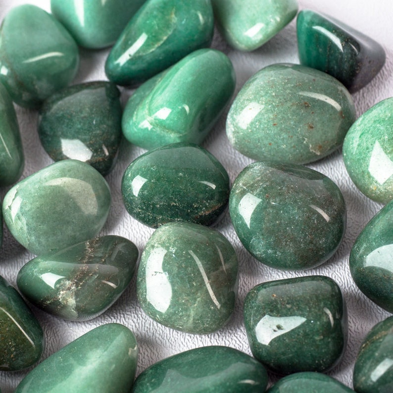 Green Aventurine Tumbled Stones  Gemstone Healing  Chakra image 2