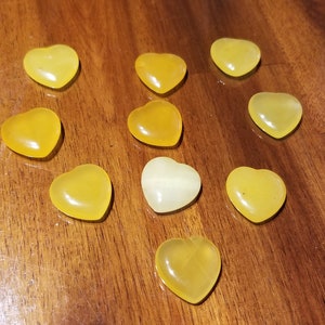 Citrine Heart Shaped Pocket Stone - Symbol of Abundance and Joy, Polished Gemstone Keepsake