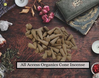 Musk Incense Cones - Intense Aromatic Essence | 20 or 40 Pack - For Meditation & Spiritual Harmony | Handmade By a Small Business, Real Musk