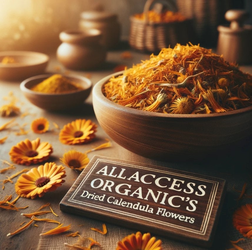 1-5lb Organic CALENDULA Flower Whole Bulk Dry Marigold Herb Tea Culinary  Edible Immune Boost Calm Heal Soothe Skin Relief Salve Oil Bath Aid 