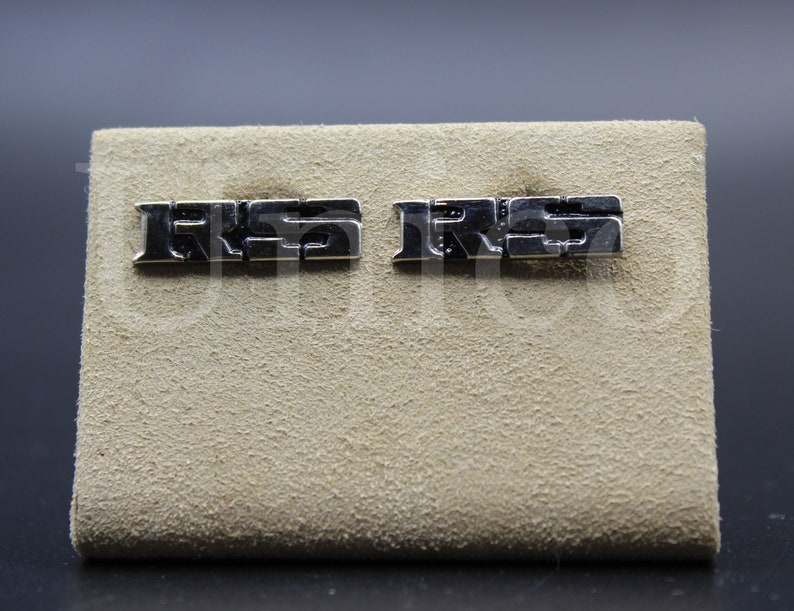 New Cufflinks for RS Luxury Super Sport Car Black Dress French Polished Racing